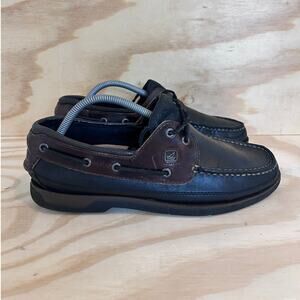 Sperry Top Sider -Lace Up Comfort -Boat Shoes -Brown/Black -Men's -10M -STS10380